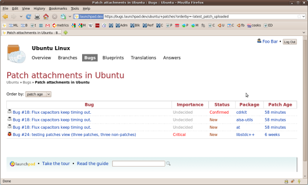 Patch report for Ubuntu distro.